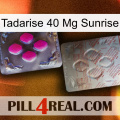 Tadarise 40 Mg Sunrise 38